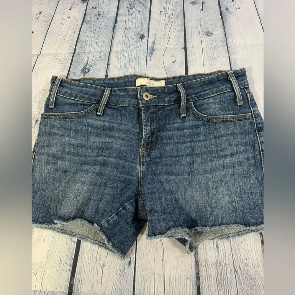 Levis Festival Boho Folklore Hipster Stevie Western Cutoff Jean Shorts Size 6